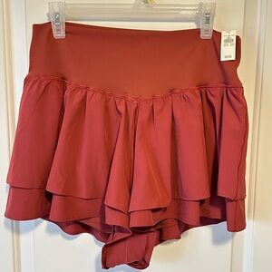 🆕 Aerie Offline Flirty Short - RUSTic red - sz XL